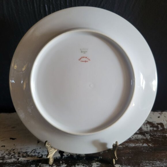 Antique Haviland Limoges "S" Monogrammed White and Gold Salad Plate - Picture 3 of 5